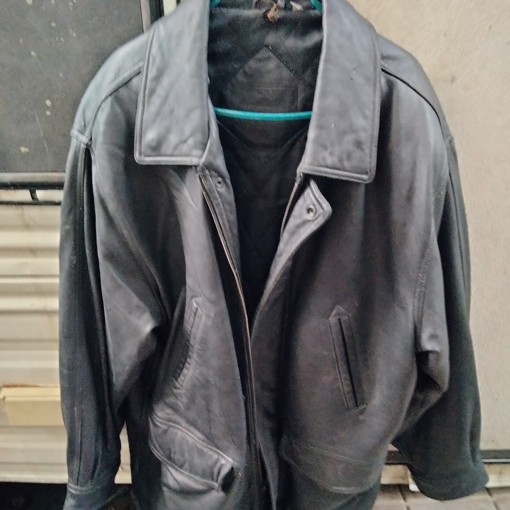 Men's Vintage Leather Coat